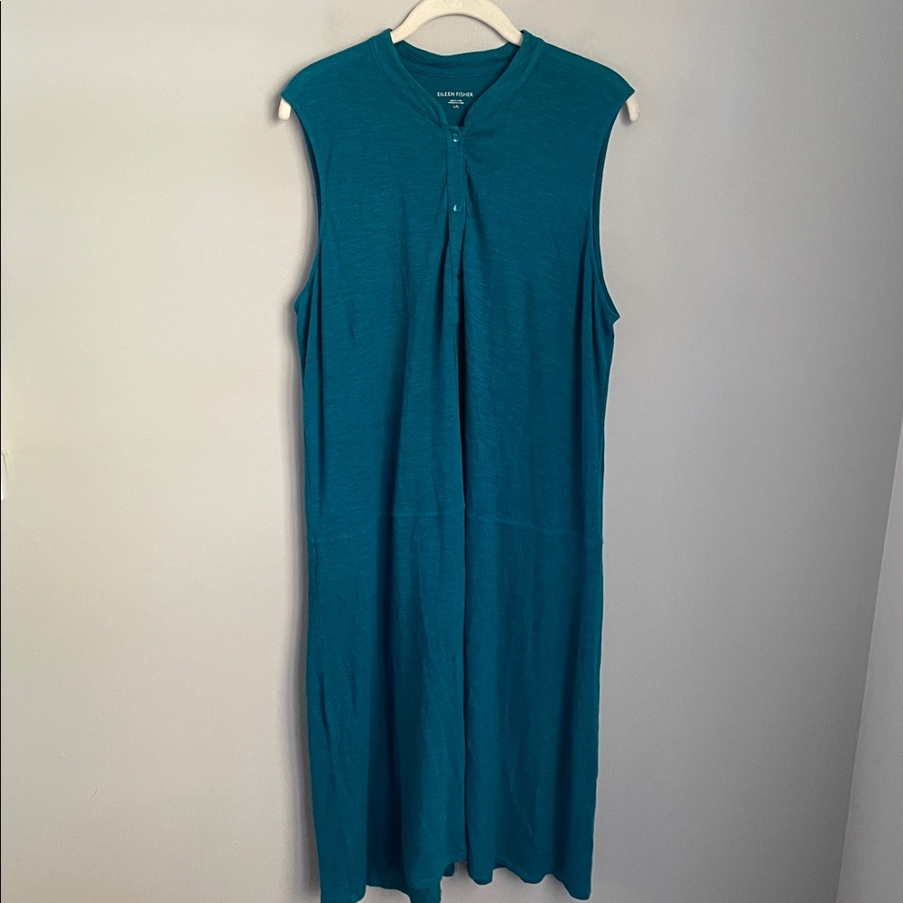 Eileen Fisher Sleeveless Blue Dress